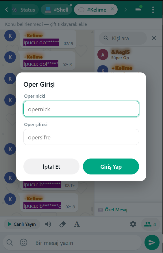 WSohbet Sohbet Applet Mobil Ekran Görüntüsü 6